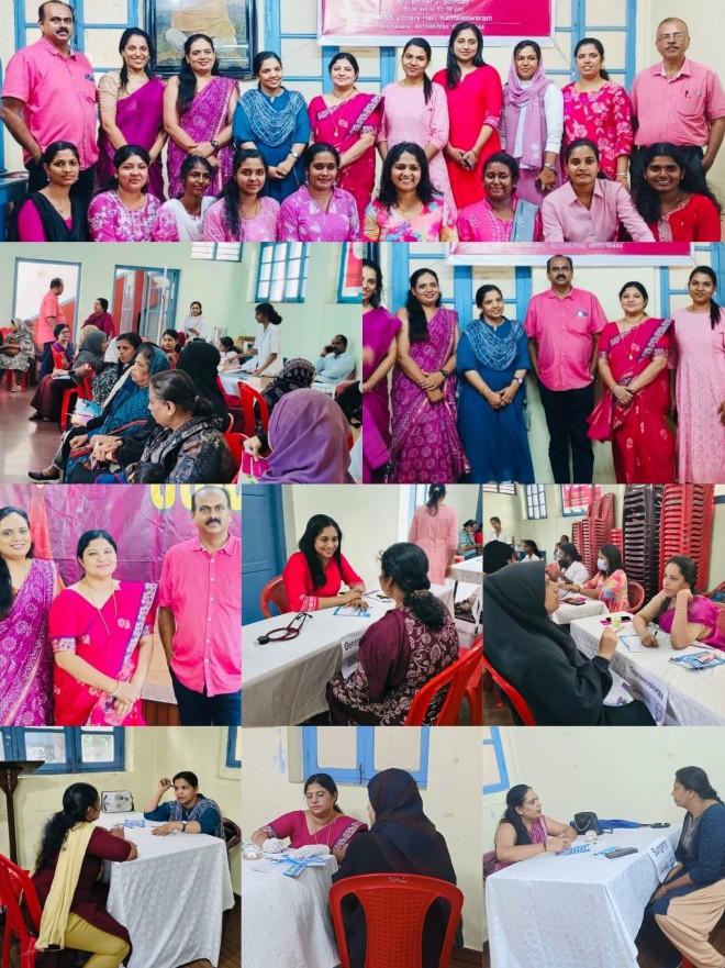 Pink medical camp group